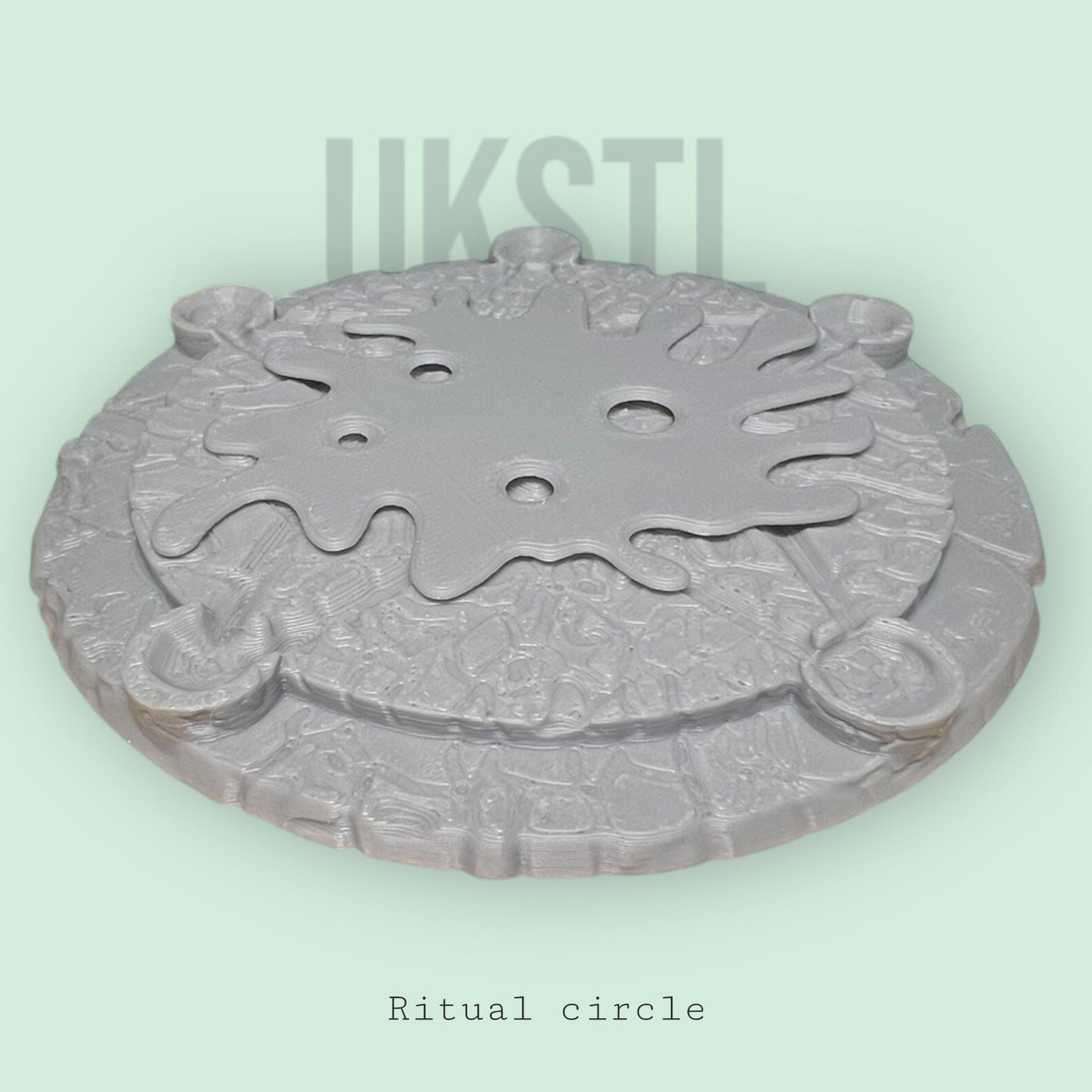 28-32mm Ritual Circle Terrain Set Detailed Board Game or RPG Miniature Accessories
