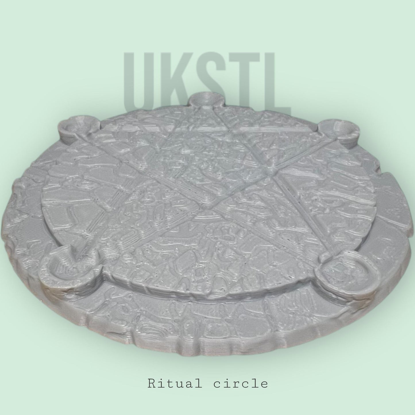 28-32mm Ritual Circle Terrain Set Detailed Board Game or RPG Miniature Accessories