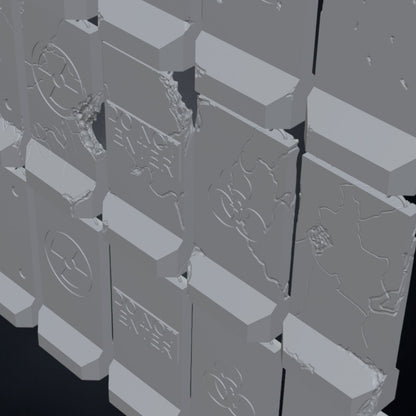 Alaska barrier STL Pack 15 modular wargaming
Terrain 28mm 32mm Support-free Tested on FDM and Resin