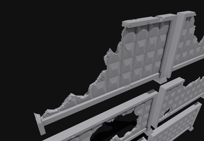 28–32mm Soviet Block Wall Modular STL Pack (6 Styles)Terrain for Wargaming & Miniatures