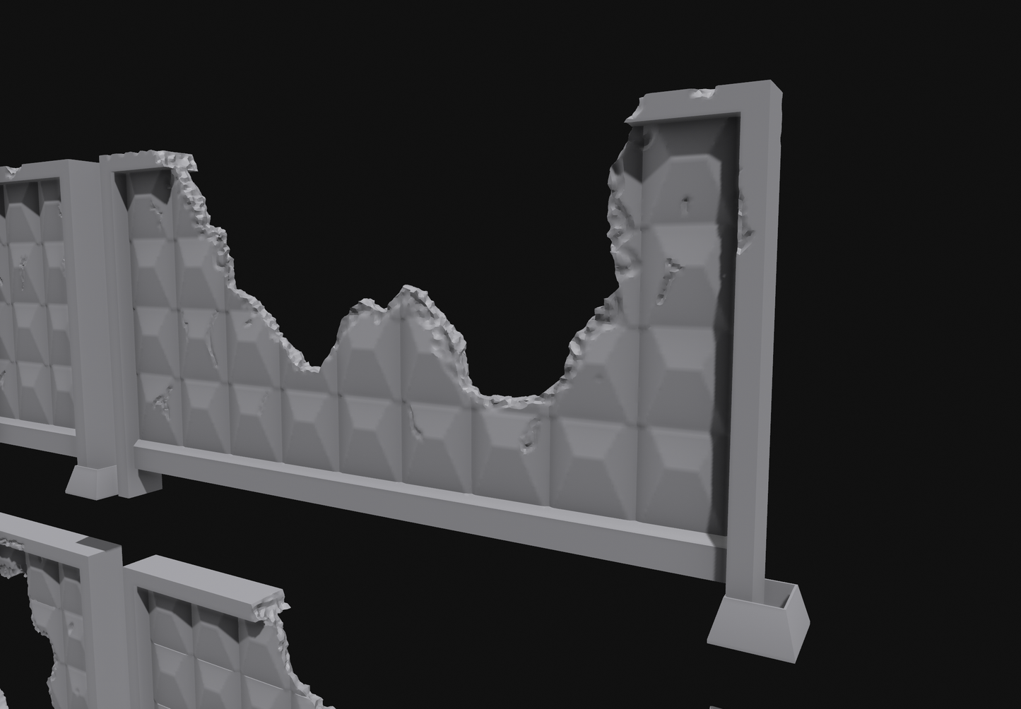 28–32mm Soviet Block Wall Modular STL Pack (6 Styles)Terrain for Wargaming & Miniatures