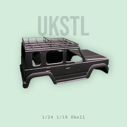 1/24 Scale SUV Body Shell for SCX24 (132mm Wheelbase)