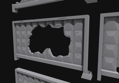 28–32mm Soviet Block Wall Modular STL Pack (6 Styles)Terrain for Wargaming & Miniatures