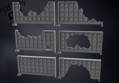 28–32mm Soviet Block Wall Modular STL Pack (6 Styles)Terrain for Wargaming & Miniatures