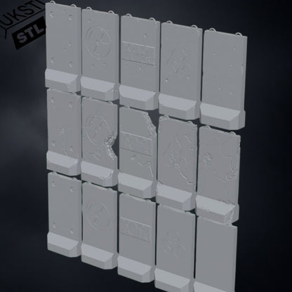 Alaska barrier STL Pack 15 modular wargaming
Terrain 28mm 32mm Support-free Tested on FDM and Resin