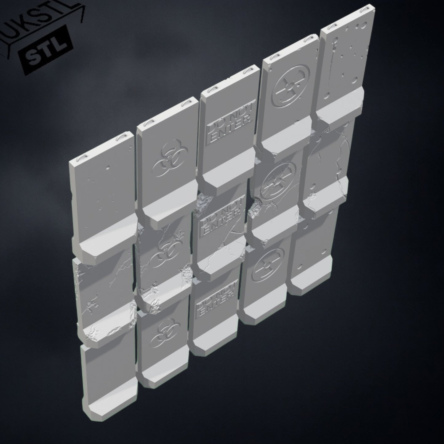 Alaska barrier STL Pack 15 modular wargaming
Terrain 28mm 32mm Support-free Tested on FDM and Resin