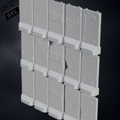 Alaska barrier STL Pack 15 modular wargaming
Terrain 28mm 32mm Support-free Tested on FDM and Resin