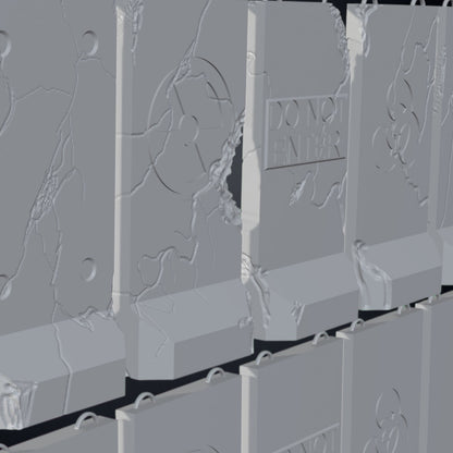 Alaska barrier STL Pack 15 modular wargaming
Terrain 28mm 32mm Support-free Tested on FDM and Resin