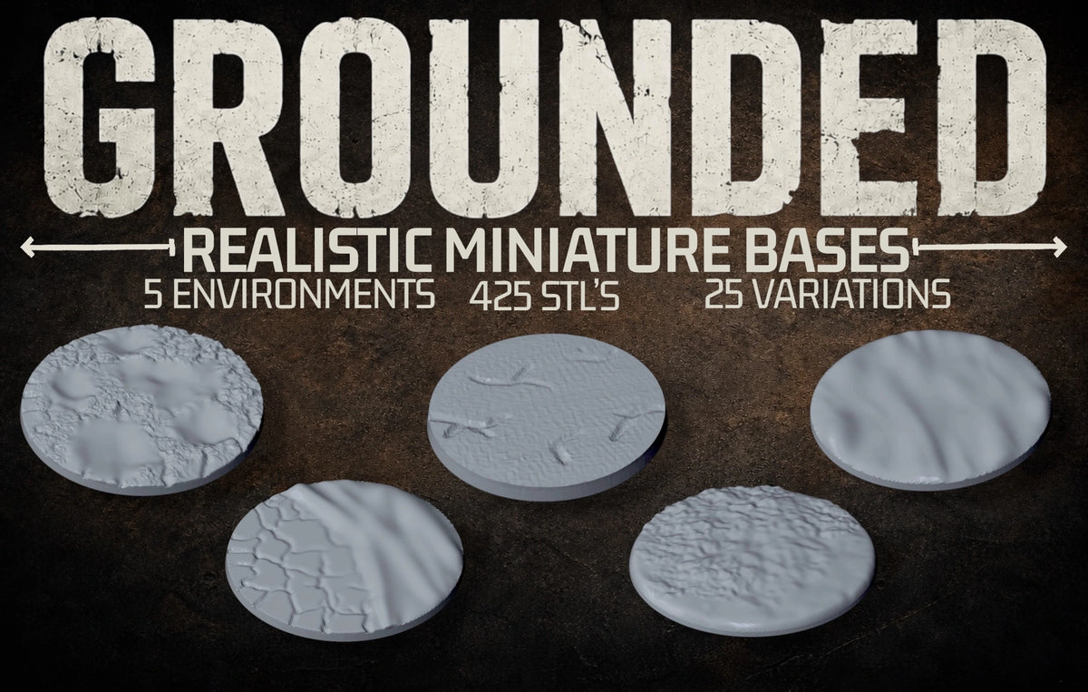 Grounded: 425 Realistic Miniature Bases