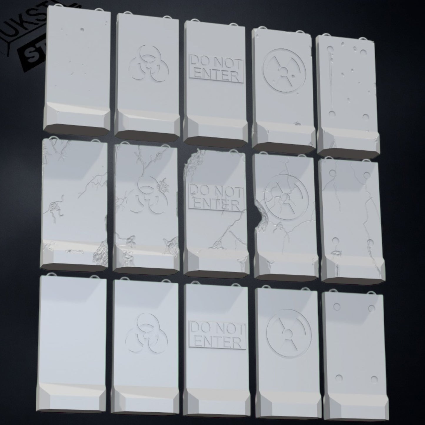 Alaska barrier STL Pack 15 modular wargaming
Terrain 28mm 32mm Support-free Tested on FDM and Resin