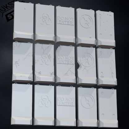 Alaska barrier STL Pack 15 modular wargaming
Terrain 28mm 32mm Support-free Tested on FDM and Resin