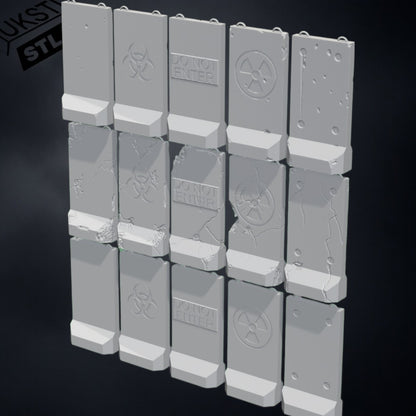 Alaska barrier STL Pack 15 modular wargaming
Terrain 28mm 32mm Support-free Tested on FDM and Resin
