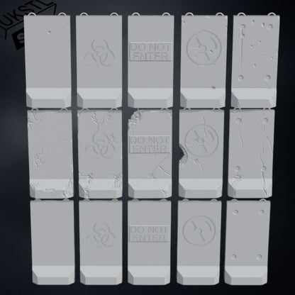 Alaska barrier STL Pack 15 modular wargaming
Terrain 28mm 32mm Support-free Tested on FDM and Resin