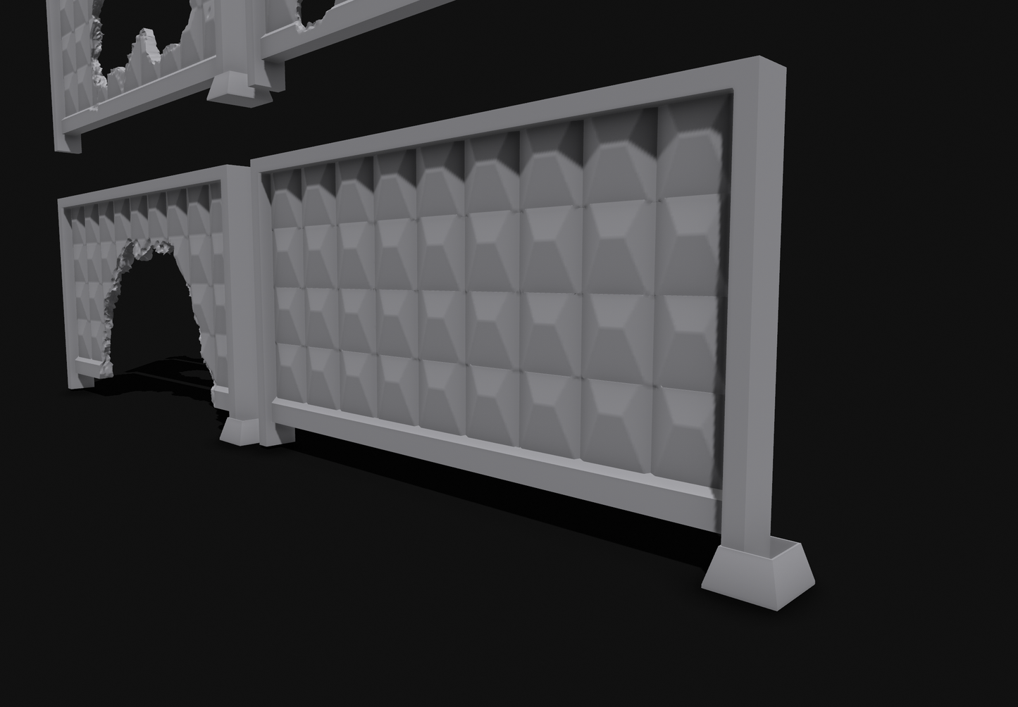 28–32mm Soviet Block Wall Modular STL Pack (6 Styles)Terrain for Wargaming & Miniatures