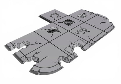 Modern City – damaged pavement Pack 03| 28mm STL Terrain Pack