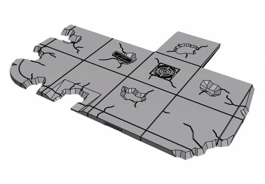 Modern City – damaged pavement Pack 03| 28mm STL Terrain Pack