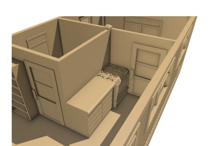 Modular Trailer Park Terrain -28mm Tabletop STL Set