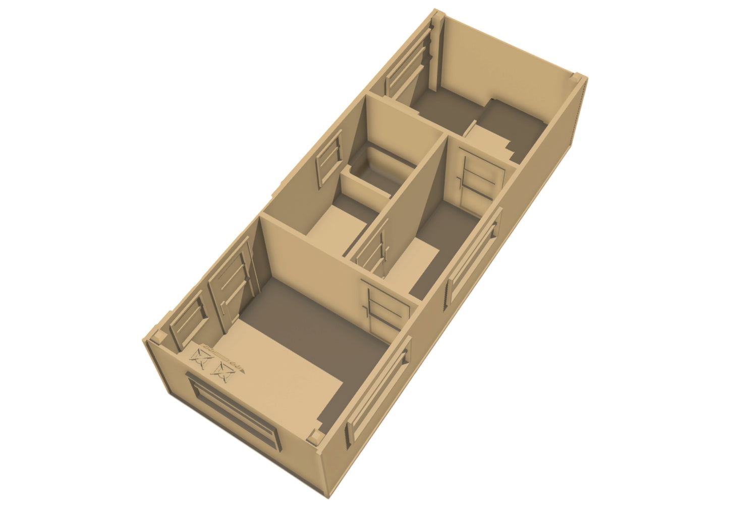 Modular Trailer Park Terrain -28mm Tabletop STL Set