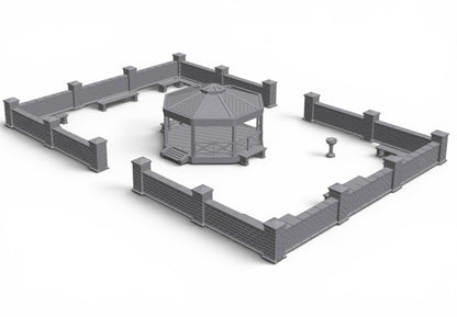 Modern City – Park Pack 03| 28mm STL Terrain Pack