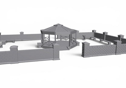 Modern City – Park Pack 03| 28mm STL Terrain Pack