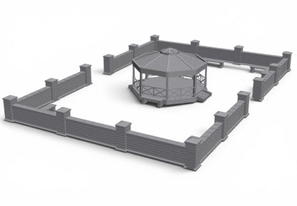 Modern City – Park Pack 03| 28mm STL Terrain Pack