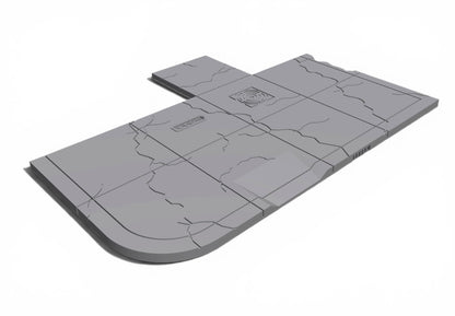 Modern City – Cracked pavement Pack 04| 28mm STL Terrain Pack