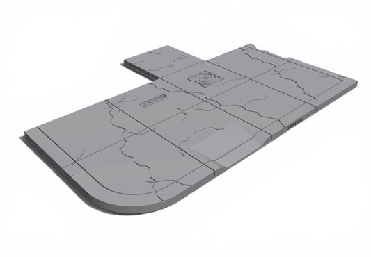 Modern City – Cracked pavement Pack 04| 28mm STL Terrain Pack