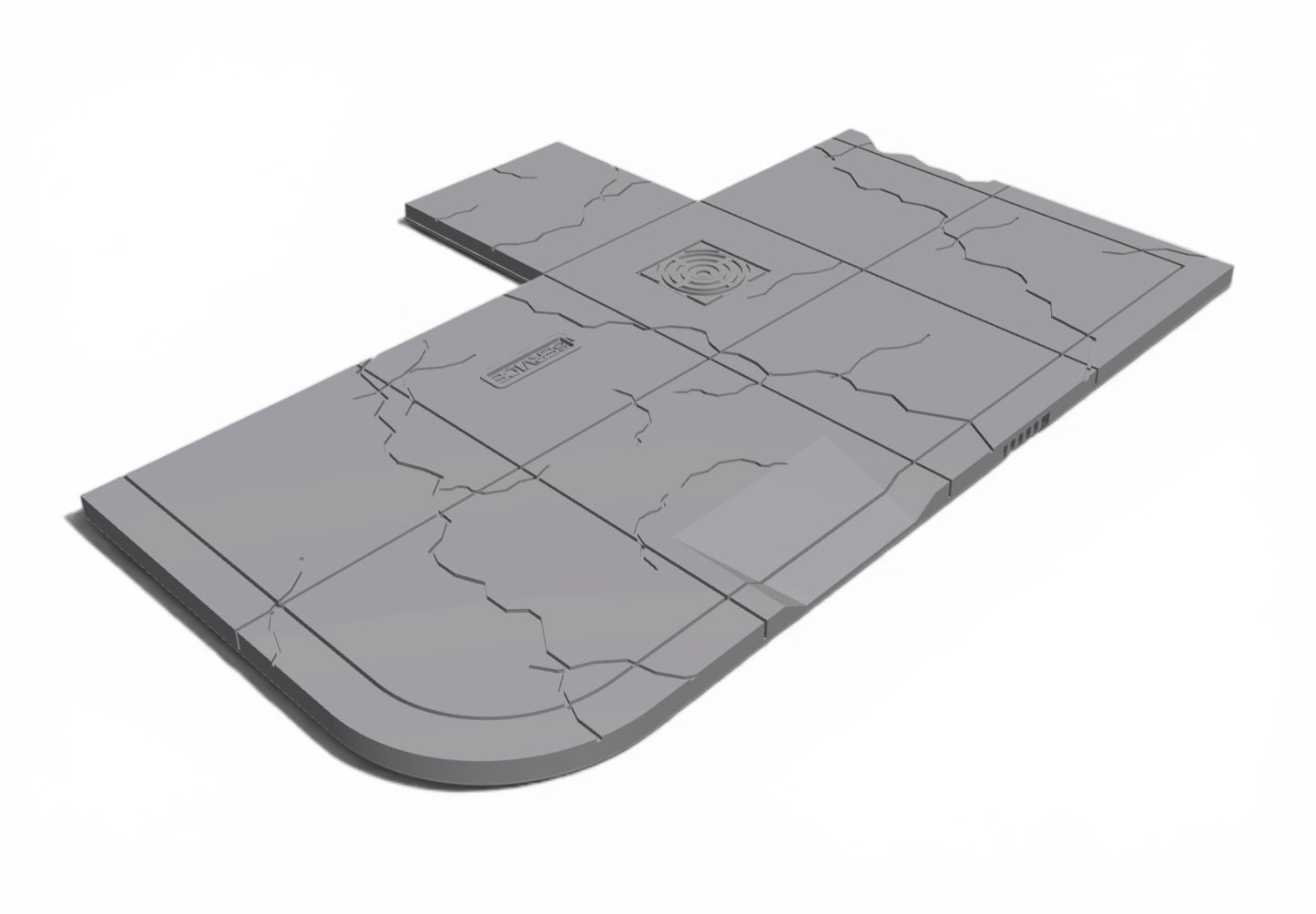 Modern City – Cracked pavement Pack 04| 28mm STL Terrain Pack
