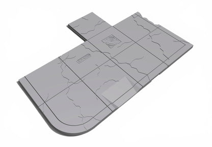 Modern City – Cracked pavement Pack 04| 28mm STL Terrain Pack