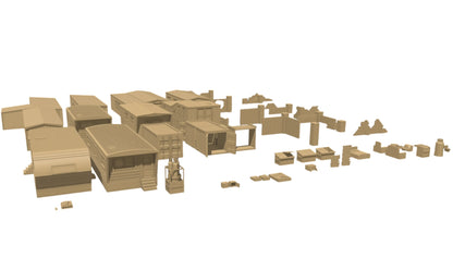 Modular Trailer Park Terrain -28mm Tabletop STL Set