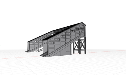 Japanese Railway Footbridge