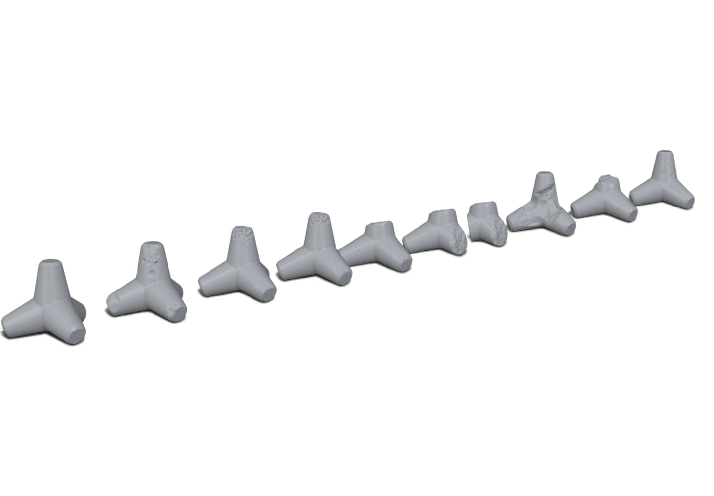 Tetrapod Pack 07 | 28mm, OO, HO & N Scale STL Terrain Pack