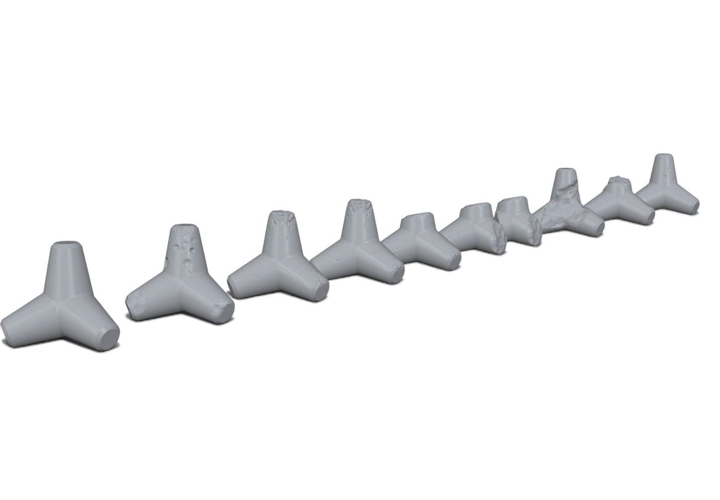 Tetrapod Pack 07 | 28mm, OO, HO & N Scale STL Terrain Pack